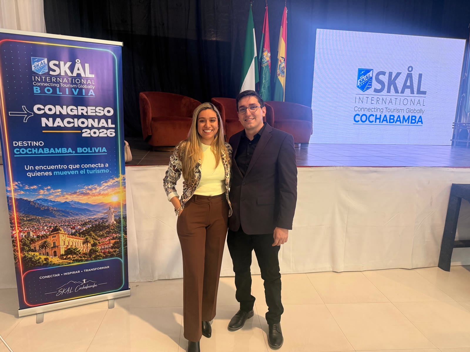 Johnny Ferrante en el Congreso Nacional SKÅL International Bolivia 2026 en Cochabamba