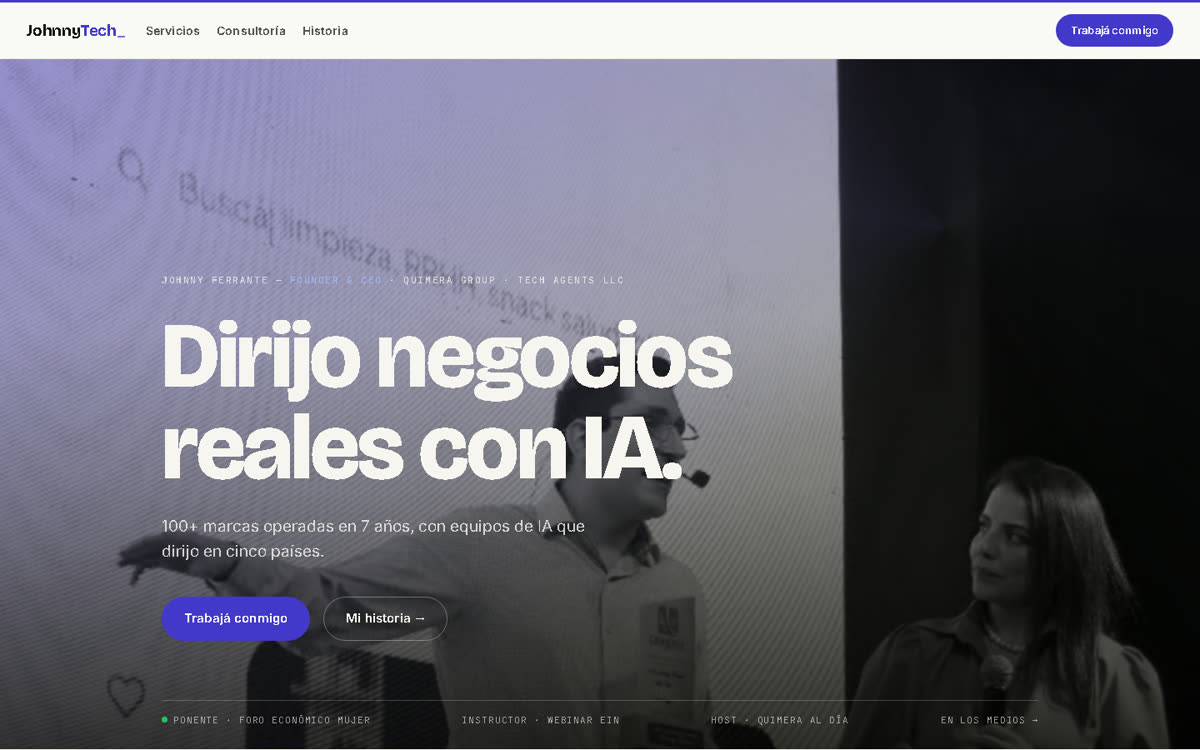 Plataforma JohnnyTech de Johnny Ferrante